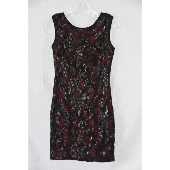 CACHE Cocktail Party Sequin Sheath Dress Size 0 - Picture 1 of 4